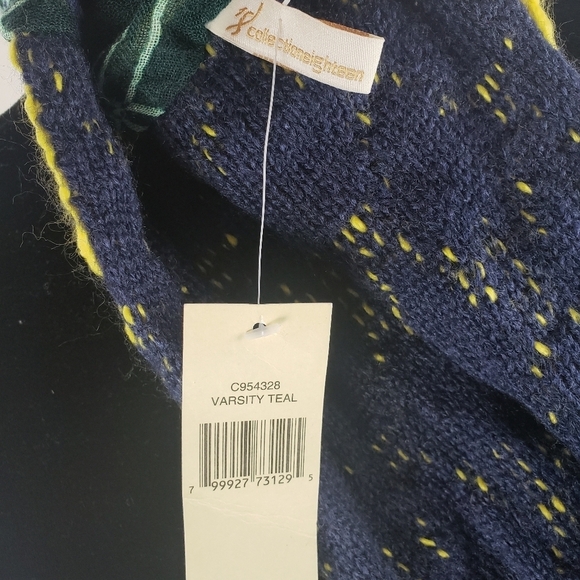 NWT Collectioneighteen Navy Multicolored Infinity Scarf - Picture 5 of 8